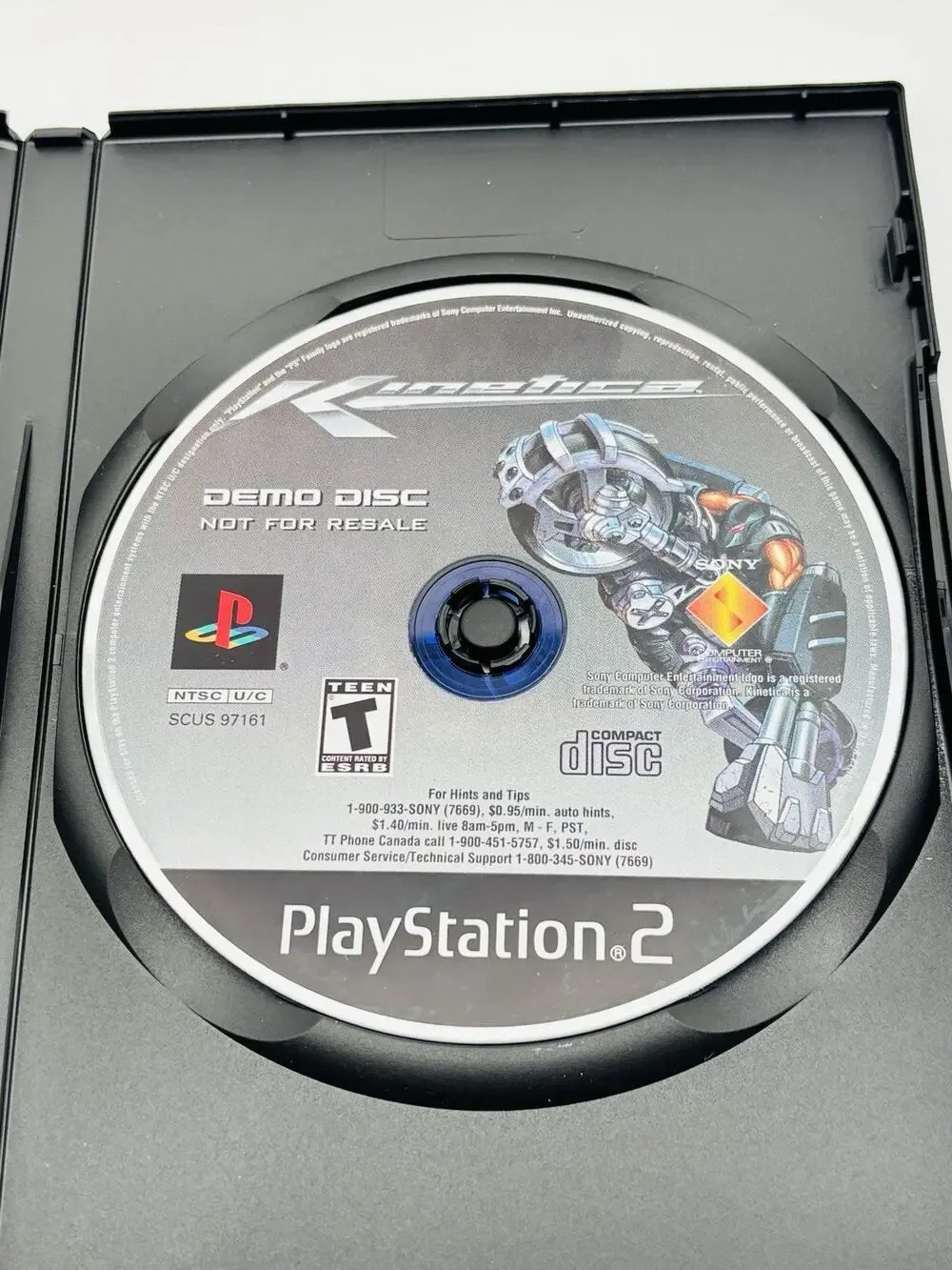 Kinetica 2001 PS2 Demo Disc Tested Works VG Condition